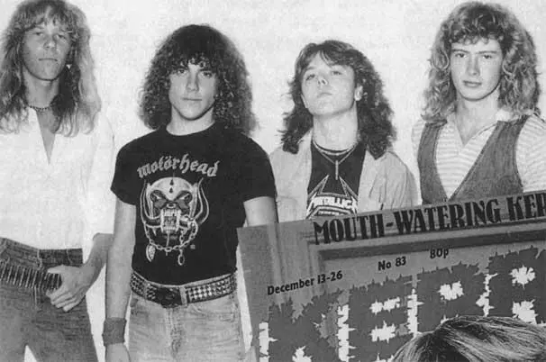 Первый устоявшийся состав Metallica фото 1982 г Слева направо Хэтфилд Рон - фото 6