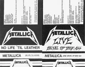 Обложки демо No Life Til Leather и Live Metal Up Your Ass которые - фото 7