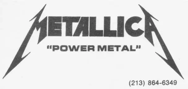 Одна из визиток которые Рон Макговни сделал для группы Metallica к - фото 8