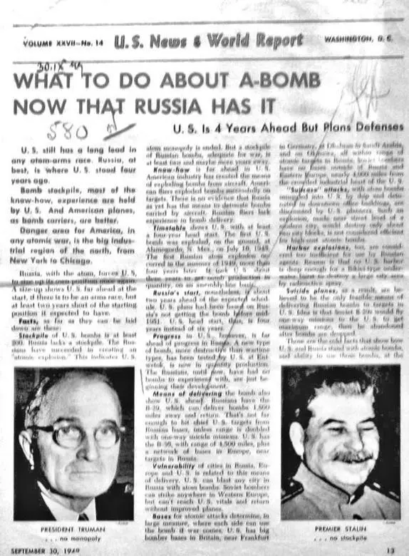 Страница из журнала US News World Report 30 сентября 1949 года Отзывы - фото 96