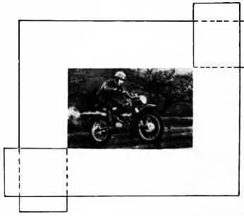 Выделение участка кадра при помощи двух листочков картона вырезанных как это - фото 2