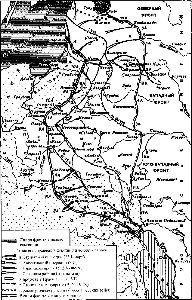 Русский фронт в кампанию 1915 г Поначалу ни германская ни австровенгерская - фото 6