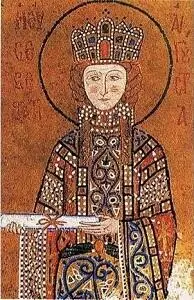 Императрица Ирина Мозаика Церковь св Софии в Константинополе XII в Если - фото 52