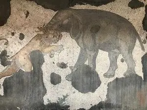 Борьба слона со львом Мозаика украшавшая пол Большого дворца в - фото 62