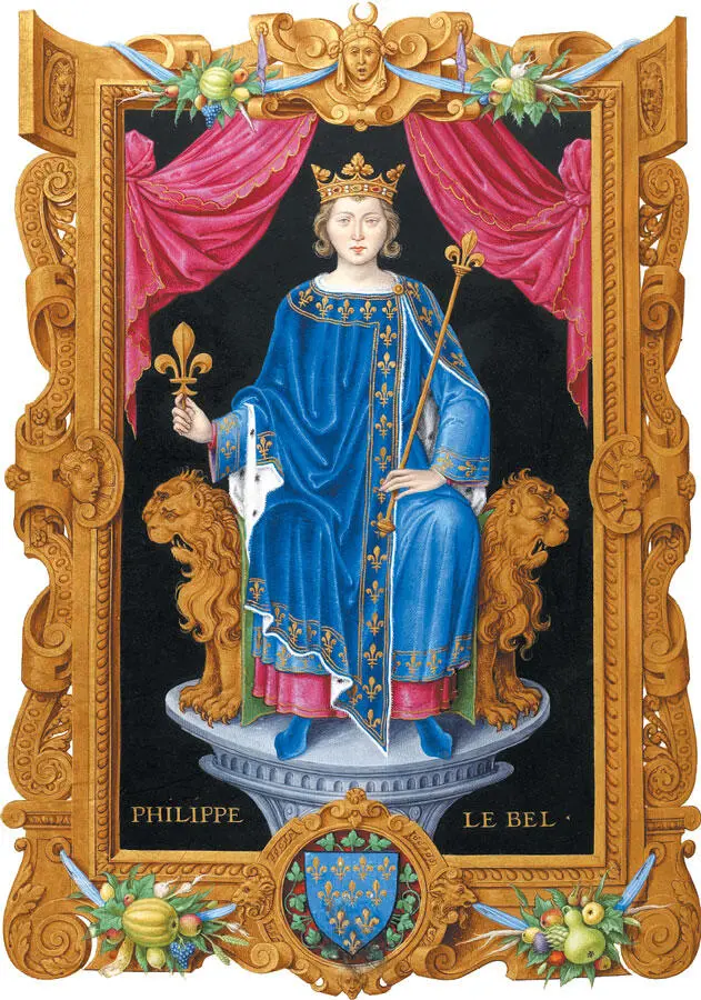 Король Филипп IV Красивый Миниатюра из книги Жана де Тилле Короли Франции - фото 10