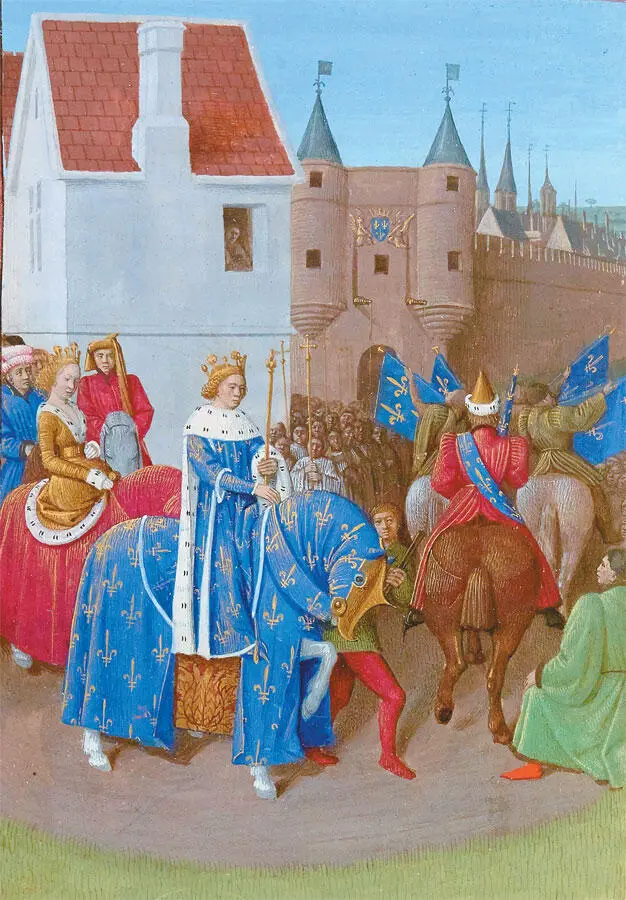 Жан Фуке Торжественный въезд Иоанна II Доброго в Париж после коронации с женой - фото 24