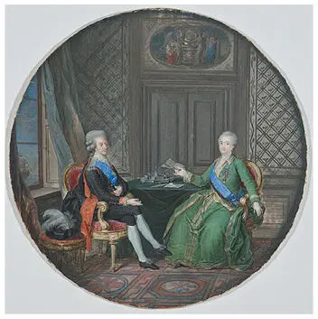 Король Густав III и императрица Екатерина II во Фридрихсгаме в 1783 г Художник - фото 22