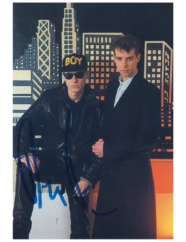 Группа Pet Shop Boys Нил Теннант справа и Крис Лоу слева Открытка 1980х - фото 72