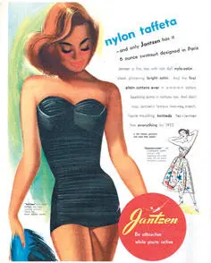 Реклама черного купального костюма из нейлона фирмы Jantzen 1952 г Реклама - фото 104