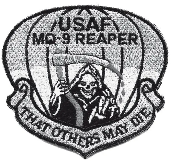 Герб дрона Reaper Смерть с косой Кризис военного этоса Технический - фото 7