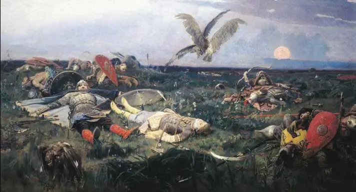 В М Васнецов После побоища Игоря Святославича с половцами 1880 г - фото 159