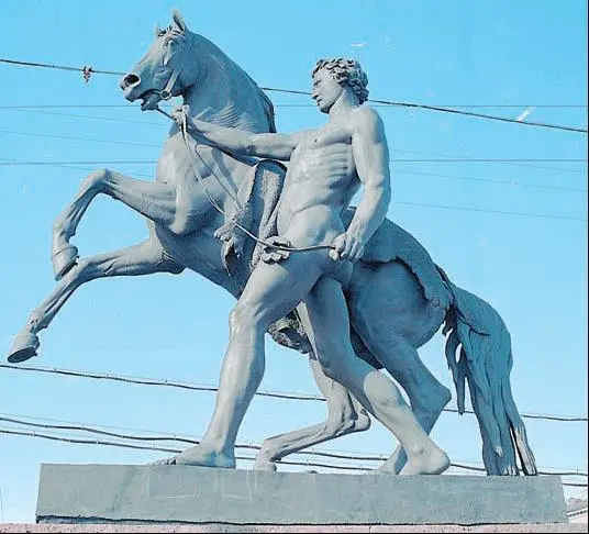 П К Клодт Укротители коней Бронза 183850 гг Аничков мост - фото 225