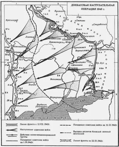 081 Донбасская наступательная операция 1943 г В результате Д о сов войска - фото 79