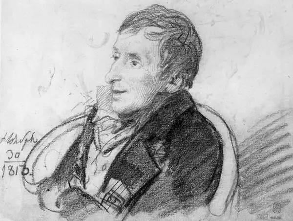 Портрет А Н Оленина 1813 Бумага итальянский карандаш Ленинград Русский - фото 69