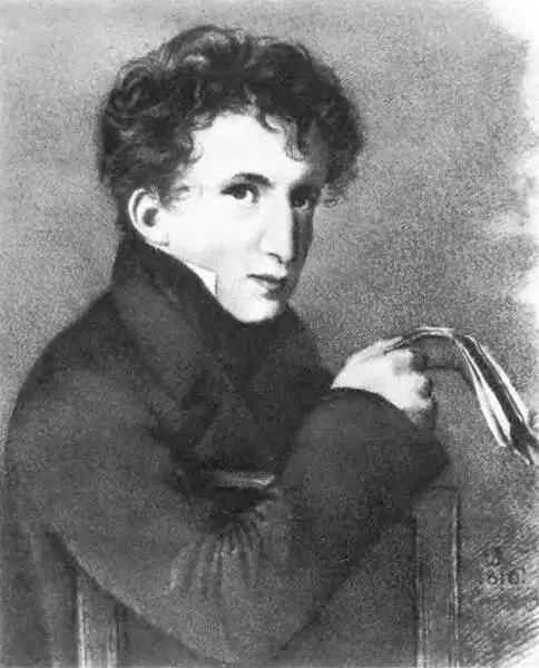 Портрет ЖФ Дюваля 1816 Бумага итальянский карандаш Женева Частное - фото 70