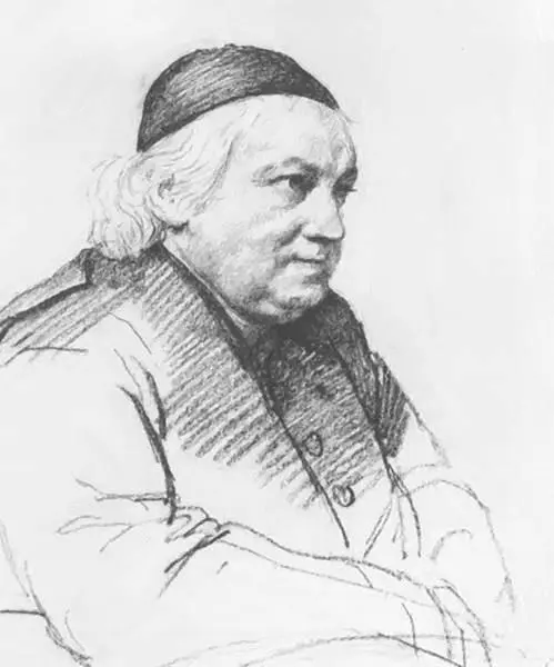 Портрет аббата Сартори 1818 Бумага итальянский карандаш Ленинград Русский - фото 72