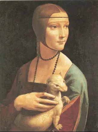 Леонардо да Винчи Дама с горностаем 1484 г Национальный музей Краков Уже - фото 17