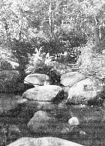 Речка Кунесть Он показал мне снимок валуна с очень грубо выдолбленным - фото 177