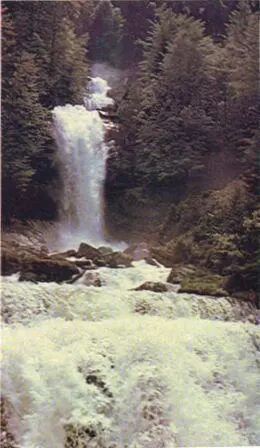Водопад Гисбах в Центральной Швейцарии Деревенская улица Старая ан - фото 80