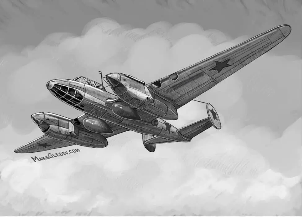 Пе2 Советский пикирующий бомбардировщик времен Второй мировой войны В - фото 1