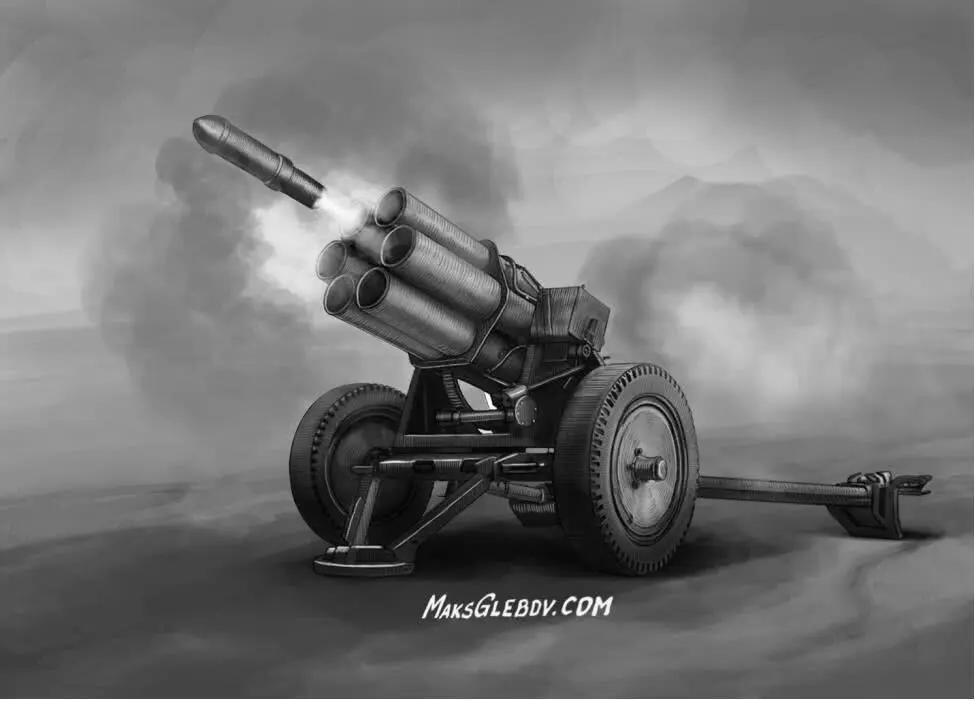 Nebelwerfer небельверфер немецкая шестиствольная реактивная система - фото 3