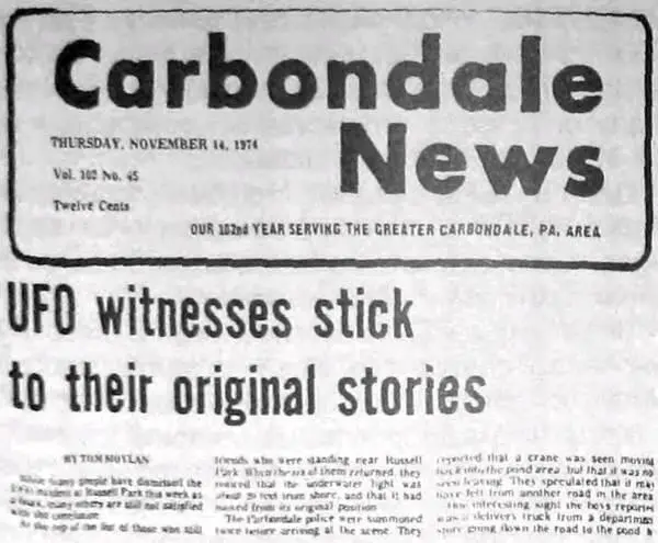 Рис 30 Корреспондент Carbondale News сомневался что крушение НЛО было - фото 32
