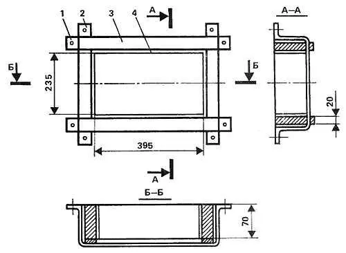 Рис 3 Форма 1 2 металлические полосы 3 стенка 4 металлическая - фото 2
