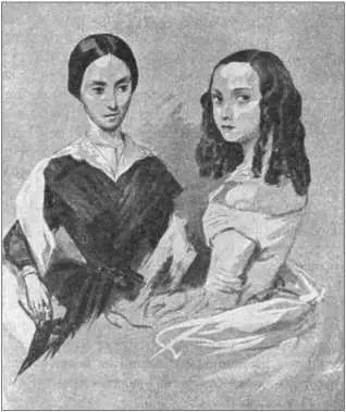 Аграфена слева и Надежда Верзилины Акварель Г Г Гагарина 18401842 г - фото 19