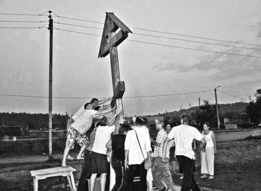 Установка Поклонного креста в Башкировке Меня уже нет на малой родине а дело - фото 23