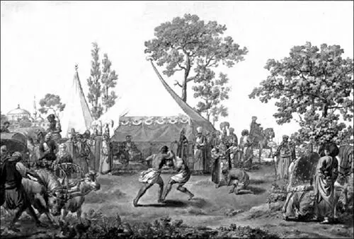 Турецкие борцы Рисунок ЕМ Корнеева 1804 На следующий день очень свежий - фото 6