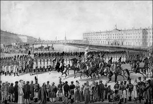Парад на Дворцовой площади 1820е Лейбгвардии Егерский полк чьи казармы - фото 42