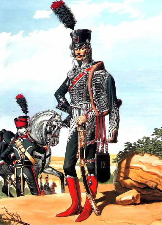 Планшет 16 Офицер и рядовой 12го конноегерского полка 1805 г Пояснения см - фото 32