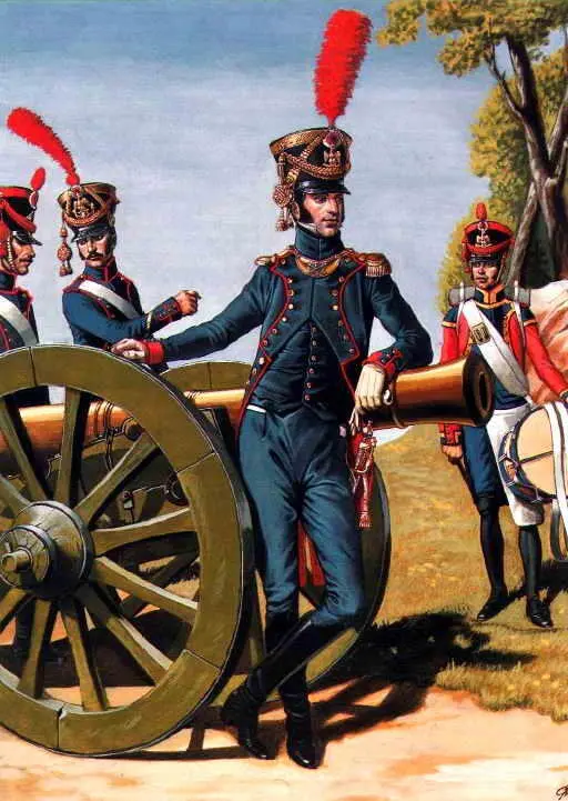 Планшет 23 Пешая артиллерия рядовой сержант офицер барабанщик 18071809 - фото 84