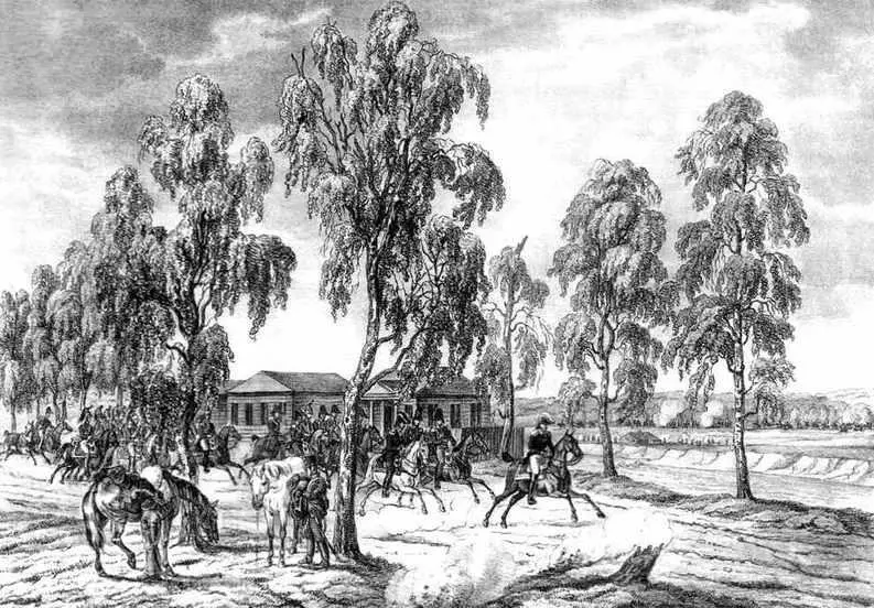 А Адам На дороге из Бешенковичей в Островно 25 июля 1812 г На переднем плане - фото 92