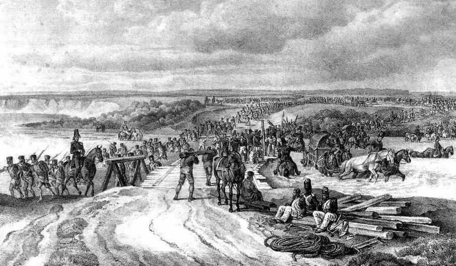 А Адам Переход через Днепр у Дорогобужа 26 августа 1812 г На переднем плане - фото 60