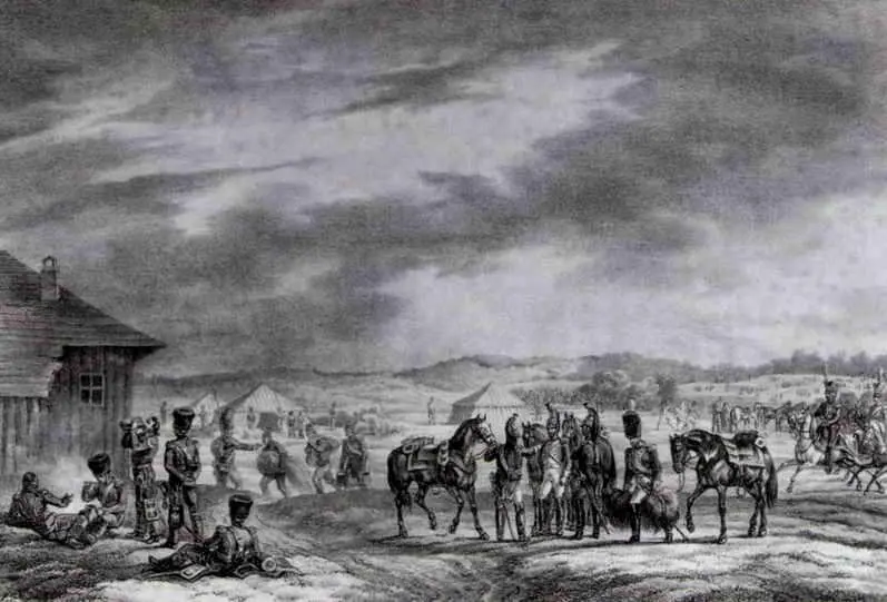 А Адам Бивак Императора перед Витебском 28 июля 1812 г Как видно из этого - фото 153