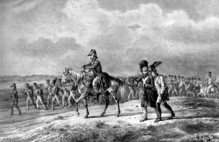 А Адам Марш дивизии Пино 16 июля 1812 г На переднем плане выбившийся из - фото 155