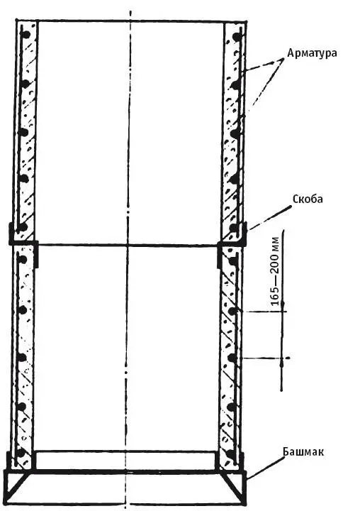 Соединение бетонных колец По высоте бетонные кольца обычно соединяют - фото 10