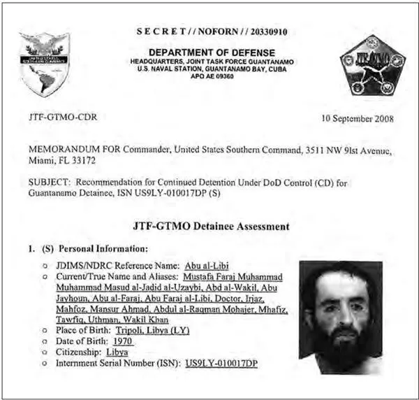 Основная информация о заключенном имя для ссылок Абу альЛиби Другие имена и - фото 35