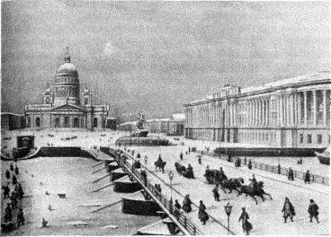 Исаакиевский наплавной мост Лигография 1830с гг Теперь все встало на свои - фото 64