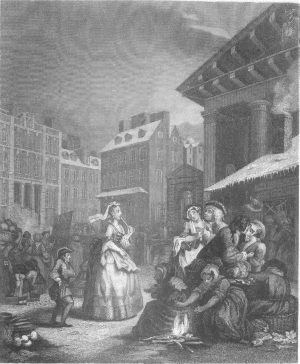 Утро Из серии Четыре времени суток 1738 Гравюра Дж Моллисона с - фото 25