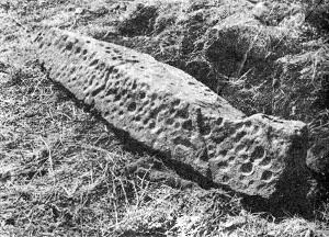Рис 68 Языческий чашечный камень на Центральной улице НижнеАрхызского - фото 82