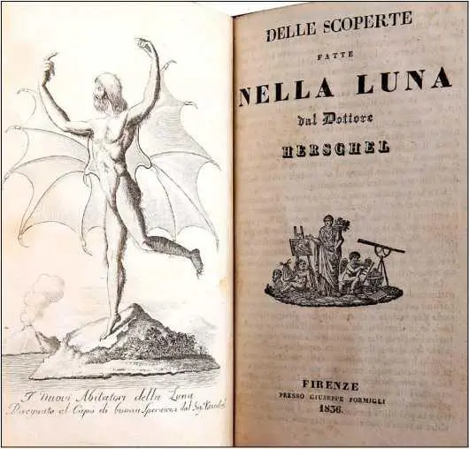 Об открытиях доктора Гершеля на Луне Флорентийское издание 1836 г Тем - фото 27