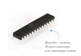 Платформа Arduino на базе чипа AVR Чип AVR установленный на плату с удобными - фото 16