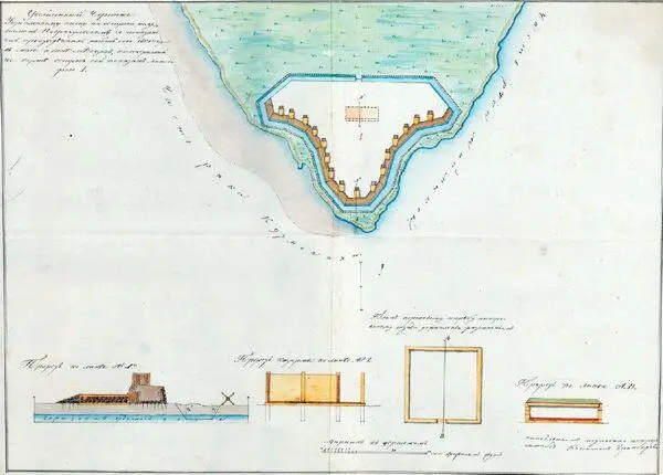 Укрепленный пост на острове Повракульском 1801 г Из фондов РГВИА - фото 45