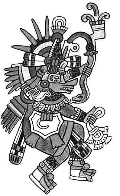 b Рис 1 42 a Карта Tenochtitlan 16 век b Изображение Бога Ветра - фото 63