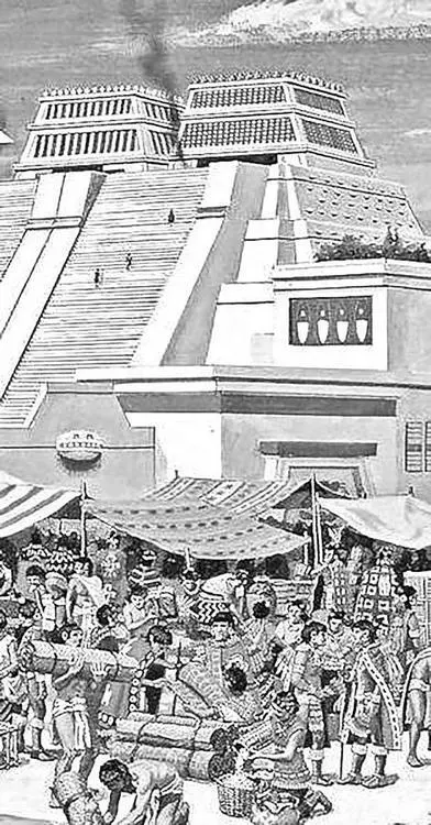 Рис 143 Реконструкция Tenochtitlan AD 13251521 Религия ацтеков - фото 64