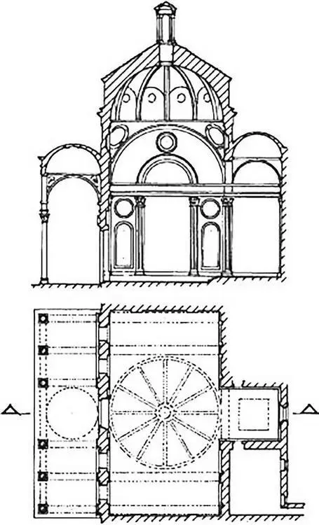 Рис 21 Pazzi Chapel Santa Croce Флоренция Италия 14401461 Filippo - фото 98