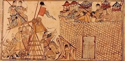 Осадная машина монгольских войск Иранская миниатюра XIV в После встречи в - фото 16