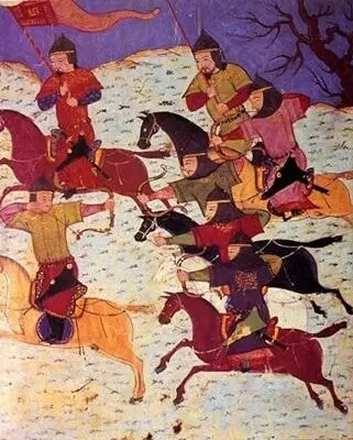 Монгольские всадники Иранская миниатюра в Сборнике летописей РашидадДина - фото 39
